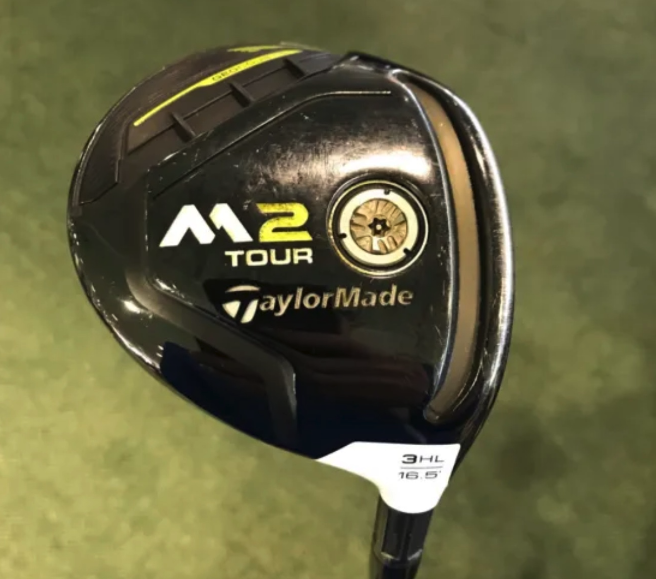 A close-up of the TaylorMade M2 Tour HL used by Brooks Koepka