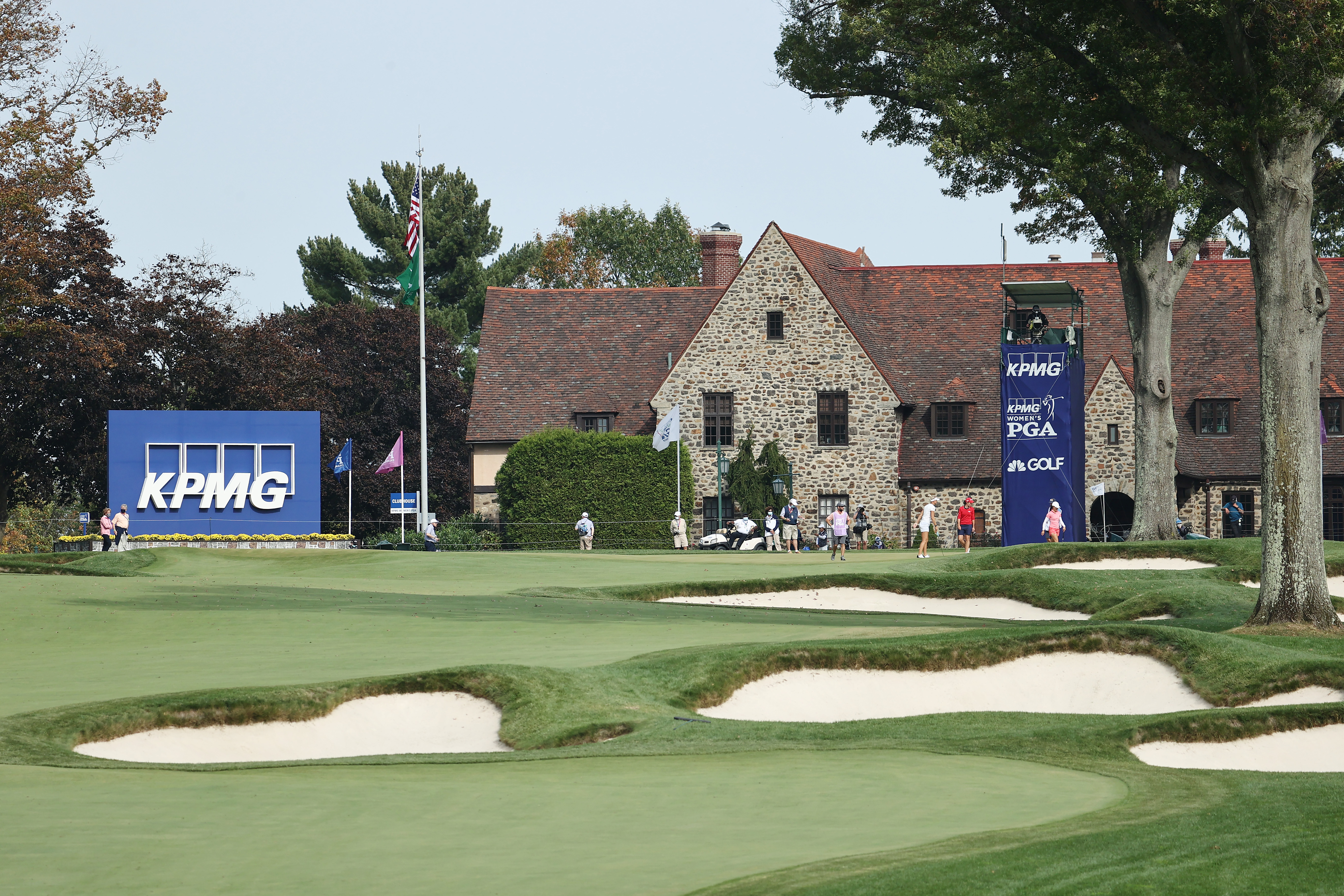 The 18th at Aronimink during the 2020 KPMG Women's PGA Championship